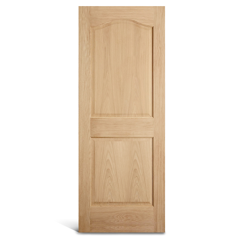 บานตู้ไม้โอ๊ค 2 แผง ทรงโค้ง