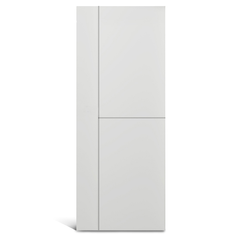 2 แผงเท่ากับ 1 แผงประตู PVC ร่องแนวตั้ง