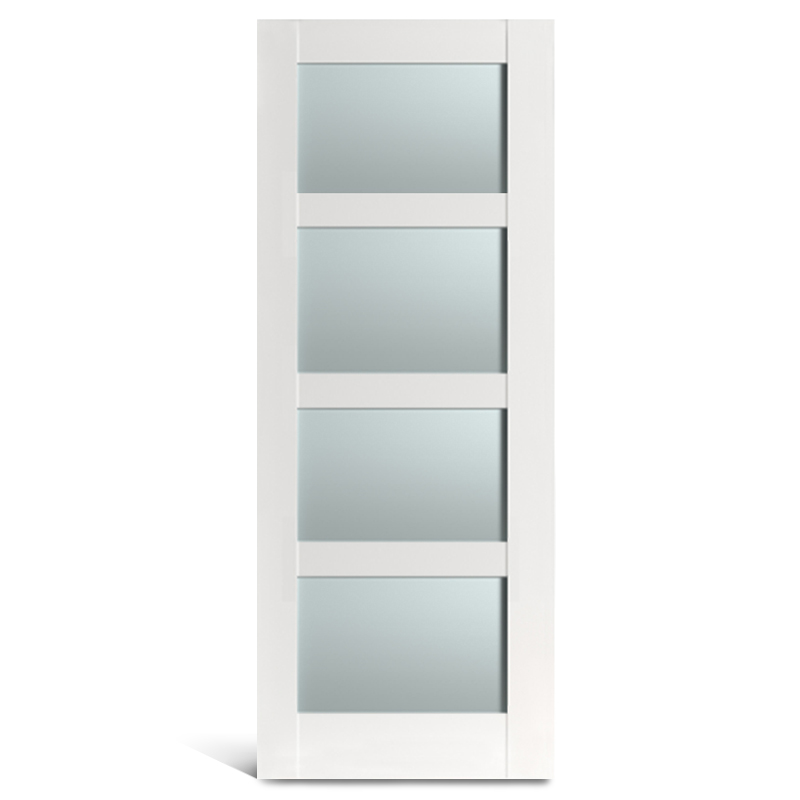 ประตูฝรั่งเศสกระจก PVC 4 lite