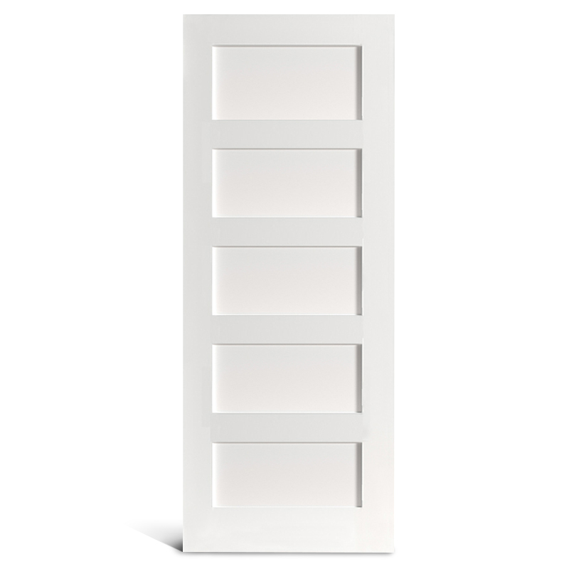 บานประตูเชคเกอร์ บานเรียบ 5 บาน