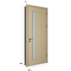 ประตู MDF ไม้ PVC Oupai ใบรับรอง CE Saso GOST-R
