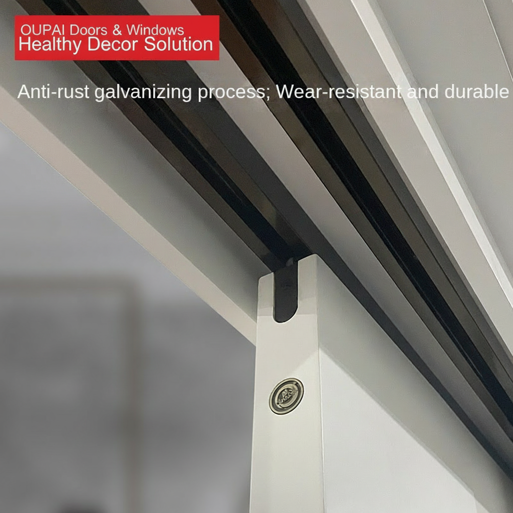 ประตู MDF ไม้ PVC Oupai ใบรับรอง CE Saso GOST-R
